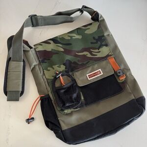Fossil Messenger Bag Camo Green Field Tactical Travel‎ Mens Unisex Crossbody